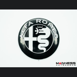 Alfa Romeo Emblems & Badges Kit - Black - "Alfa Romeo" + "Sportiva" Emblems + 2 AR Badges